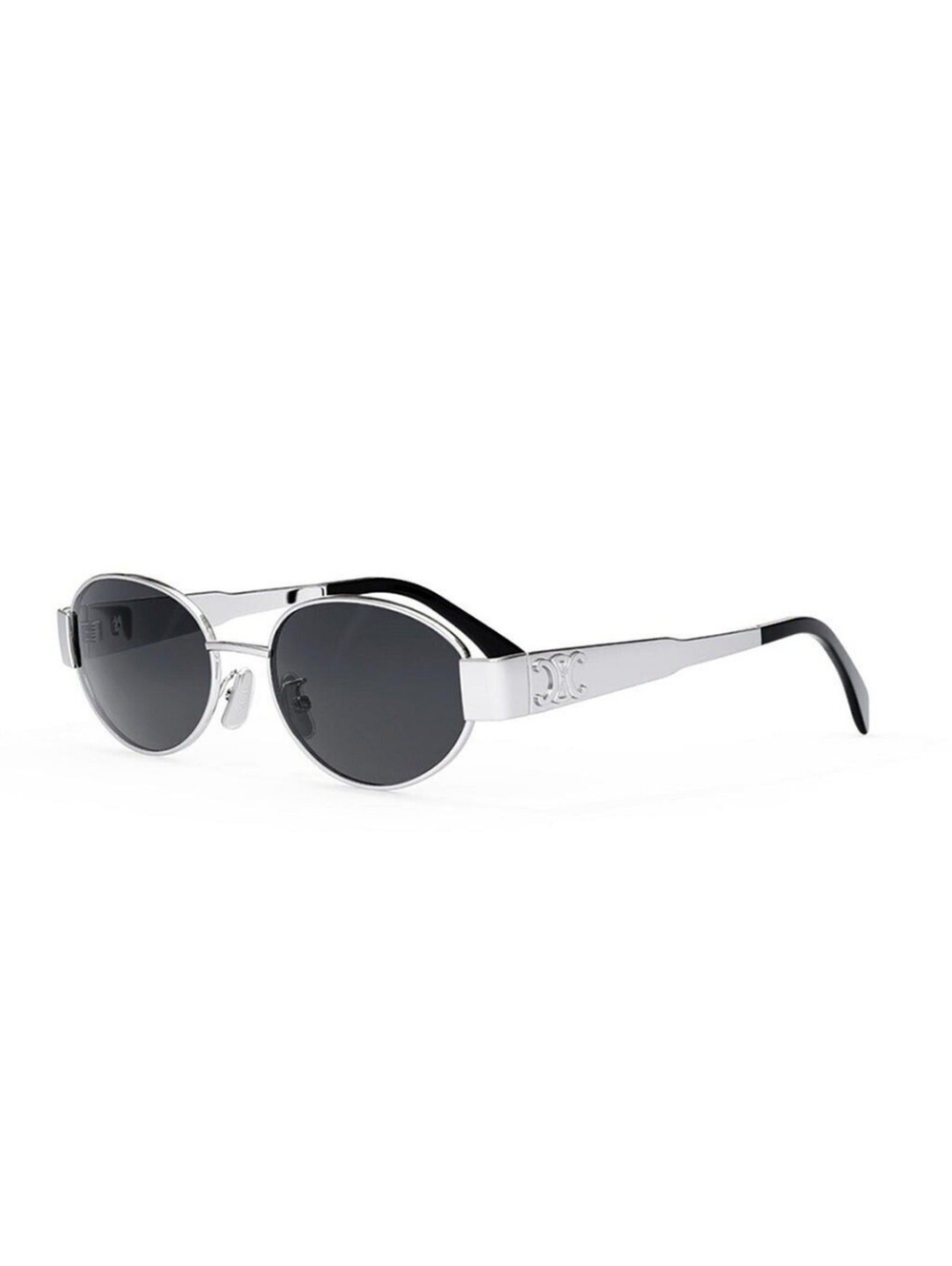 Brand NEW!! Celine CL40235U 16A Triomphe Metal Sunglasses Silver Frame Grey Lens - Picture 2 of 16